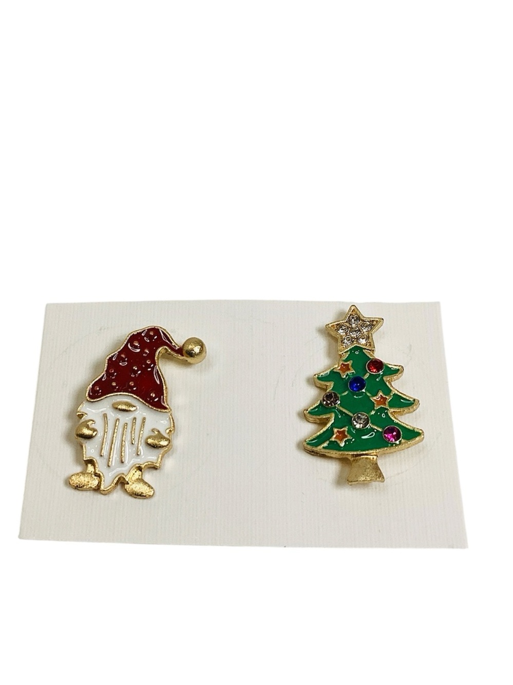 🍄 Festive Pin Set Christmas Tree and Gnome - 2pc.